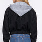 Long Slv Hoodie Corduroy Jacket