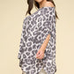 Animal Printed Rayon Span Poncho