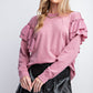 Double Ruffle Sleeves Top