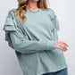 Double Ruffle Sleeves Top