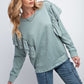 Double Ruffle Sleeves Top