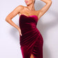 Strapless Sweetheart Maxi Velvet Dress