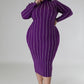 Turtle Neck Stretch Dress