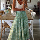 Ladies Casual Fashion Boho Print Skirt