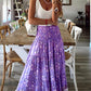 Ladies Casual Fashion Boho Print Skirt
