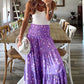 Ladies Casual Fashion Boho Print Skirt