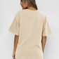 Women's solid color casual short-sleeved + shorts two-piece sets