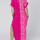 New Street Trendy Women's Round Neck Package Hip Skirt Long Skirt Dress